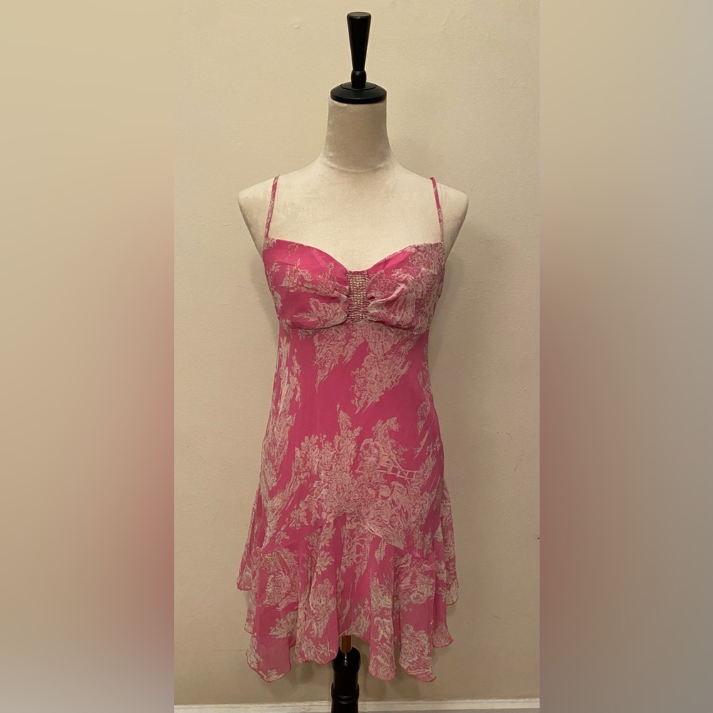 Urban Outfitters Pink Spaghetti Strap Baby Doll Dress